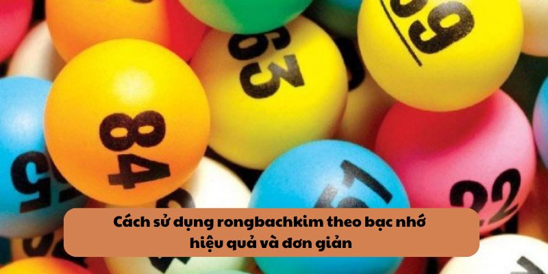 Cách sử dụng rongbachkim theo bạc nhớ hiệu quả và đơn giản